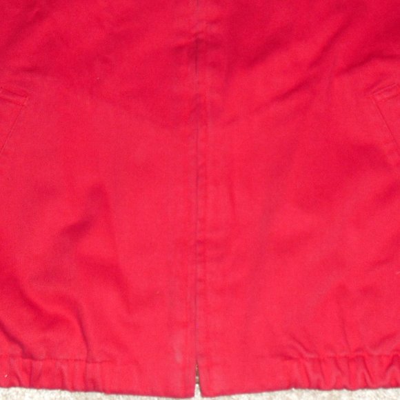 Ralph Lauren Polo $148 Mens sz. Large Poplin Style Cotton Zip Up Red Jacket New - Picture 5 of 7